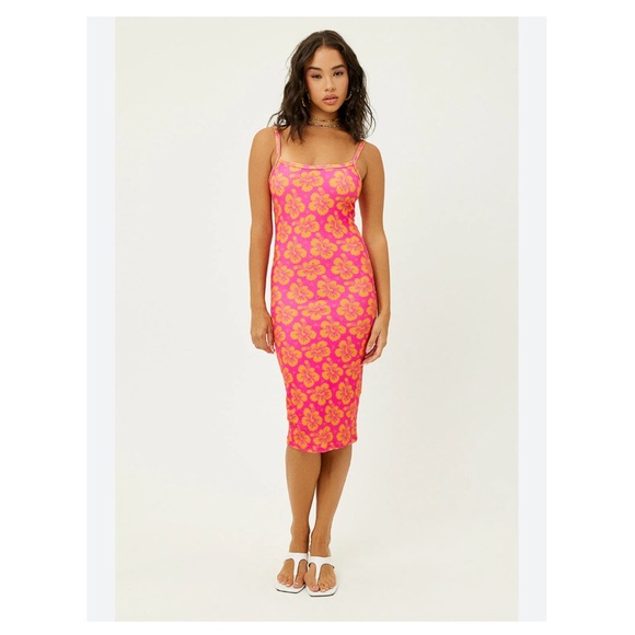 Frankie's Bikinis Dresses & Skirts - Frankies Bikinis Quinn Terry Floral Dress in Hibiscus Honey Sz S